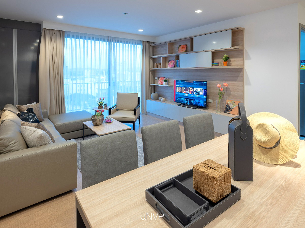 Pictures of Luxury sea-view apartment on Sukhumvit Road, Sriracha, spacious common areas and complete facilities 12/27